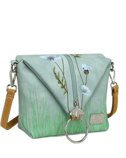 Hi-DI-HI Wildflower bolsa transversal/mochila, azul claro