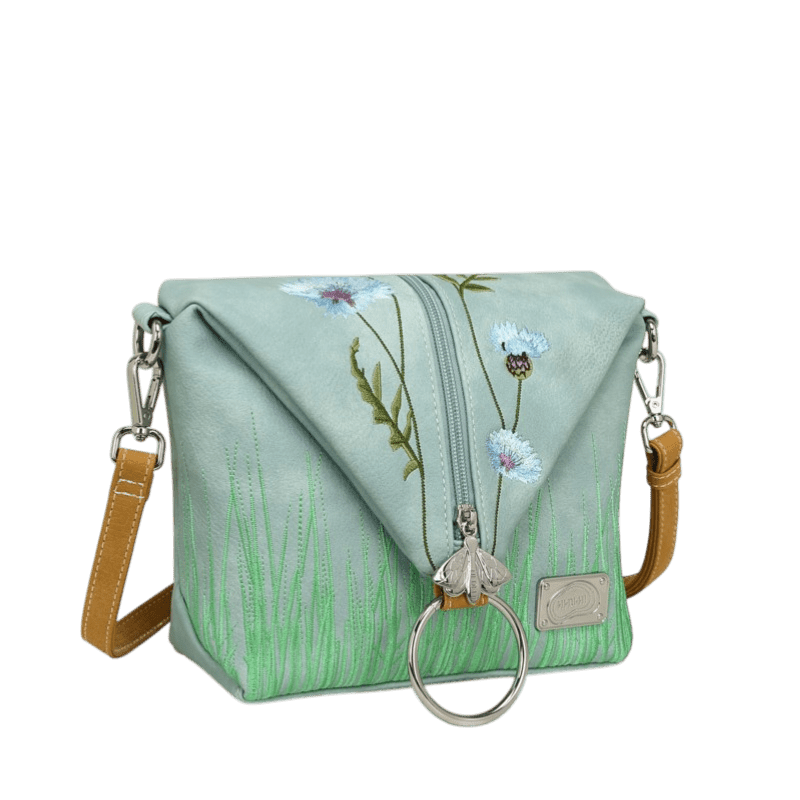 Hi-DI-HI Wildflower bolsa transversal/mochila, azul claro