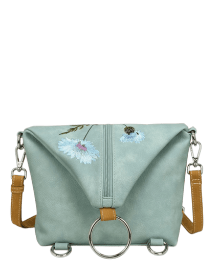 Hi-DI-HI Wildflower bolsa transversal/mochila, azul claro