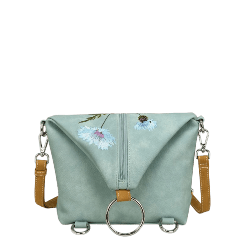 Hi-DI-HI Wildflower bolsa transversal/mochila, azul claro