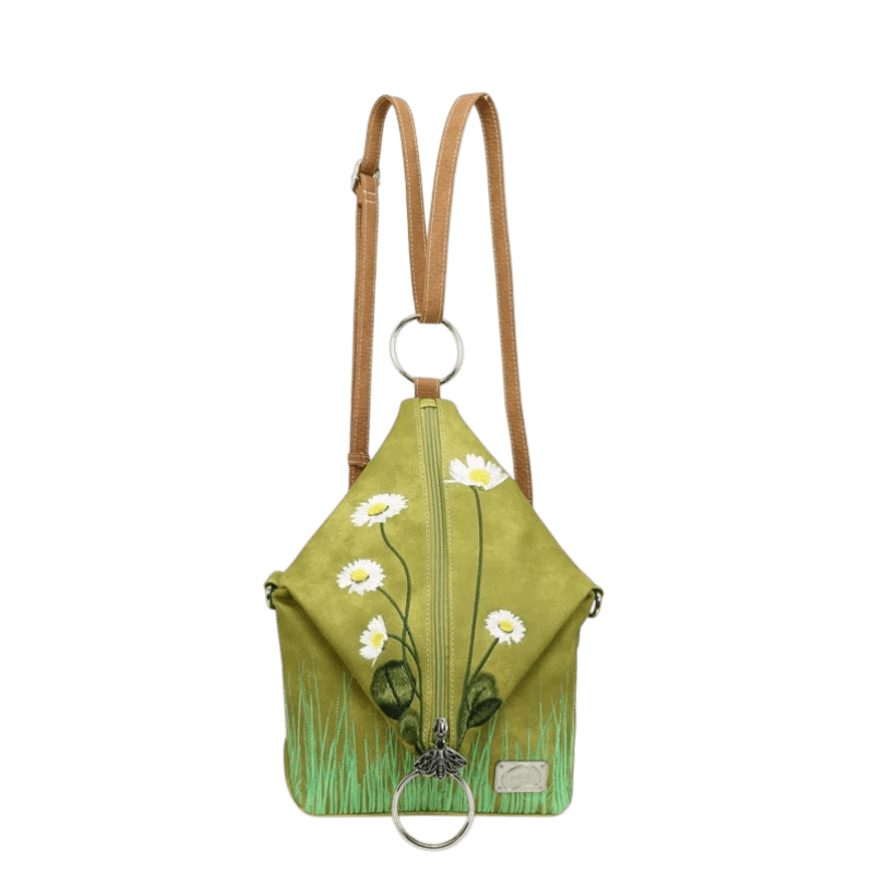 Bolso cruzado/mochila Hi-DI-HI Wildflower, verde claro