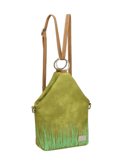 Hi-DI-HI Wildflower bolsa transversal/mochila, verde claro