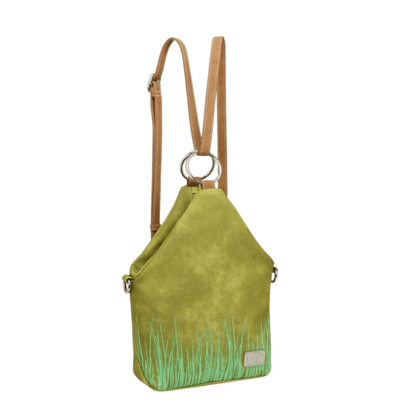 Bolso cruzado/mochila Hi-DI-HI Wildflower, verde claro