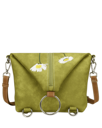 Hi-DI-HI Wildflower bolsa transversal/mochila, verde claro