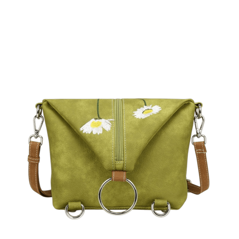 Bolso cruzado/mochila Hi-DI-HI Wildflower, verde claro