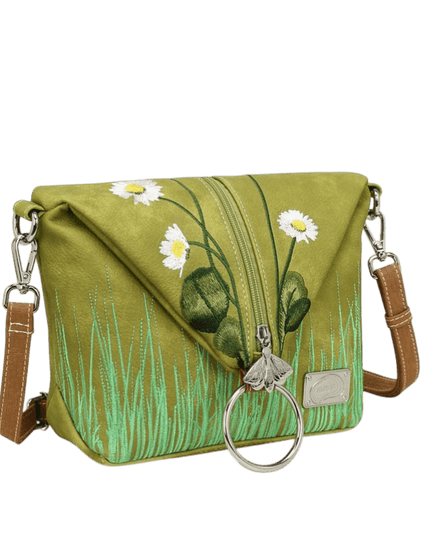 Hi-DI-HI Wildflower bolsa transversal/mochila, verde claro