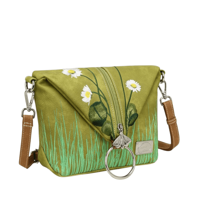 Bolso cruzado/mochila Hi-DI-HI Wildflower, verde claro