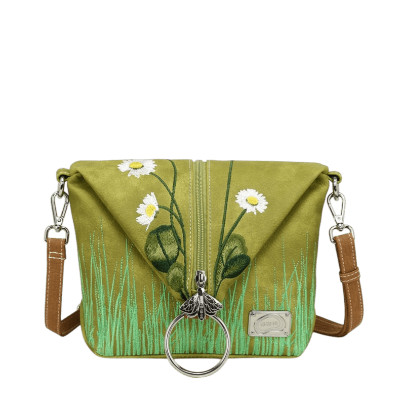 Bolso cruzado/mochila Hi-DI-HI Wildflower, verde claro