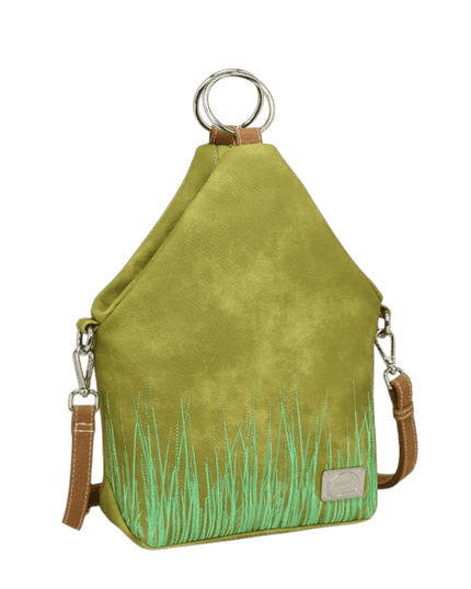 Hi-DI-HI Wildflower bolsa transversal/mochila, verde claro