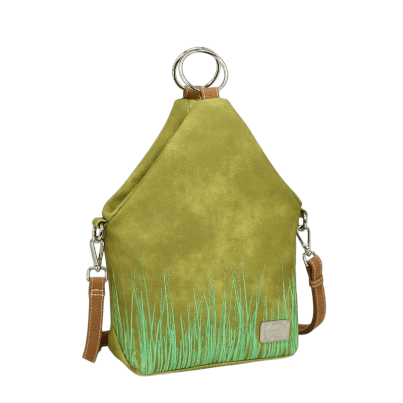 Bolso cruzado/mochila Hi-DI-HI Wildflower, verde claro