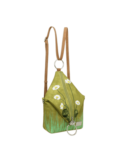 Hi-DI-HI Wildflower bolsa transversal/mochila, verde claro