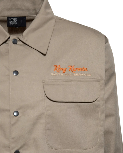 worker blouse "Steel Beast" khaki - Rok&Billie, The Unique Rebel Boutique