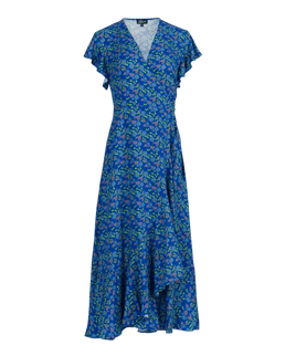 LALAMOUR Yara Wrap Dress Cherry Blossom