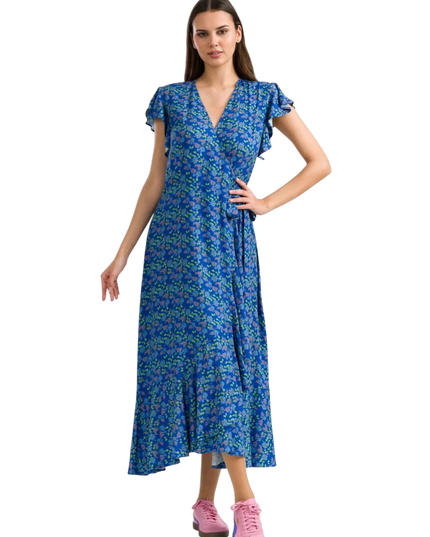 Yara Wrap Dress Cherry Blossom