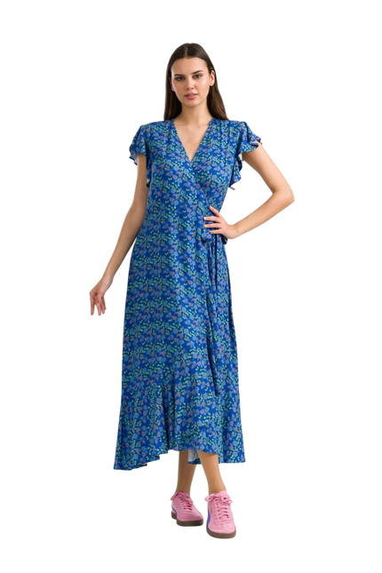 Yara Wrap Dress Cherry Blossom
