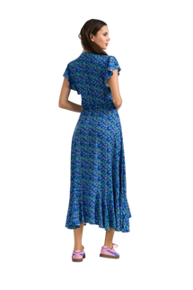 LALAMOUR Yara Wrap Dress Cherry Blossom