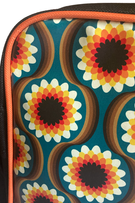 KUNSTBOER MEDIUM SHOULDERBAG FLOWERS BLACK