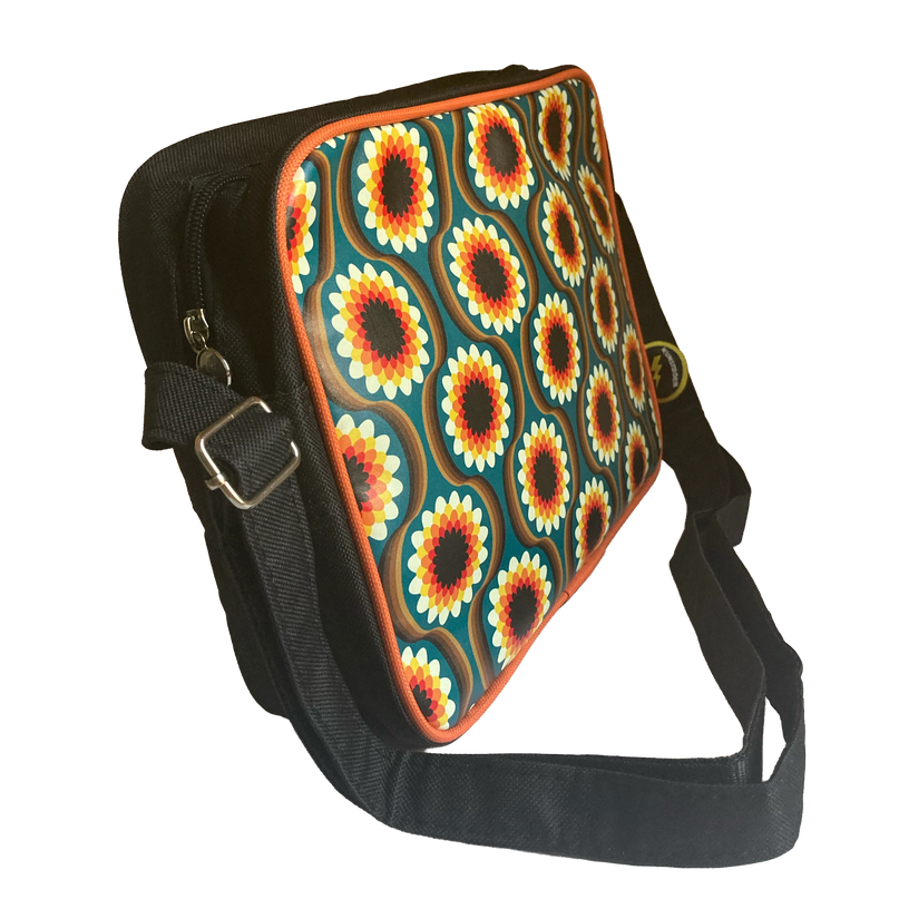 KUNSTBOER MEDIUM SHOULDERBAG FLOWERS BLACK